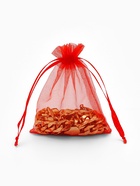 Набор мешочков подарочных 100 шт. 9×12 см, красный - фото 809458081