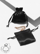 Набор подарочных атласных мешочков 50 шт. 7×7 см, чёрный - фото 809573867