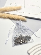 Набор мешочков подарочных «Звёздное сияние», 100 шт. 10×12 см, белый с серебром - фото 68180075