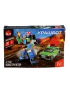 УЦЕНКА СУПЕРБОТЫ Конструктор-трансформер «Стриткар», 82 дет, цвета МИКС 10984795