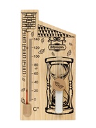 УЦЕНКА Термометр для бани с песочными часами 15 мин «Дом», деревянный, 28×14 см, Добропаровъ 978 - Фото 2