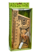 УЦЕНКА Термометр для бани с песочными часами 15 мин «Дом», деревянный, 28×14 см, Добропаровъ 978 - Фото 4