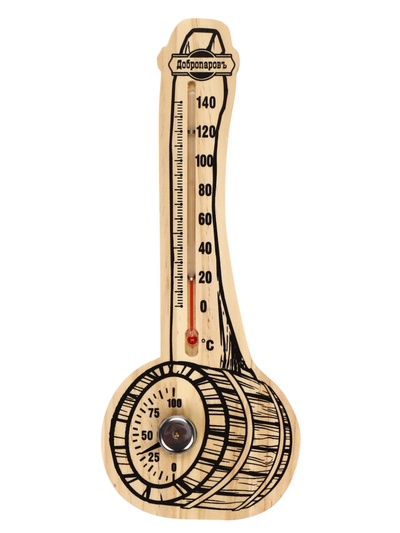 УЦЕНКА Термометр-гигрометр «Ковш», деревянный