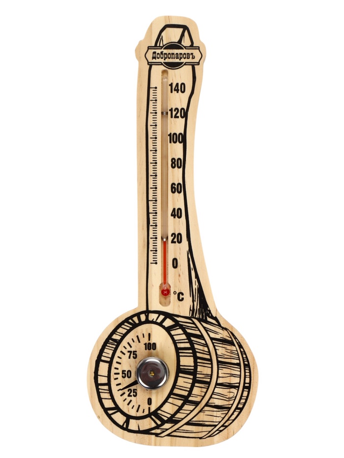 УЦЕНКА Термометр-гигрометр «Ковш», деревянный - Фото 1