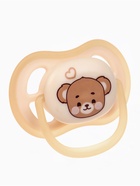 Светящаяся соска-пустышка анатомическая, силикон, от 0 мес., «Мишка», бежевая - Фото 7