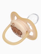 Светящаяся соска-пустышка анатомическая, силикон, от 0 мес., «Мишка», бежевая 10682434