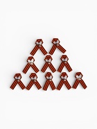 Значок на 9 мая с георгиевской лентой «Голубь мира», набор 10 шт. 10897336