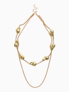 Колье цепочка «барокко», 2 яруса, цвет золото - Фото 1