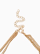 Колье цепочка «барокко», 2 яруса, цвет золото - Фото 3