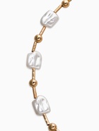 Бусы «Жемчуг. Майорика прямоугольник», белые в золоте - фото 68180111