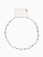 Бусы «Жемчуг. Майорика прямоугольник», белые в серебре - фото 68180117