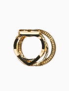 Зажим для платка «Круг», белый в золоте - фото 68180119