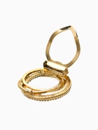 Зажим для платка «Круг», белый в золоте - фото 68180120