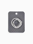 Зажим для платка «Круг», белый в серебре - фото 68180125