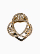 Зажим для платка «Три нити», белый в золоте - фото 68180128