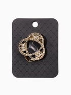 Зажим для платка «Три нити», белый в золоте - фото 68180131