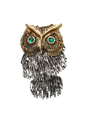 Брошь подвижная «Крупная Сова», цветная  (артикул 10905922)  большой выбор товаров оптом и в розницу по низким ценам с доставкой