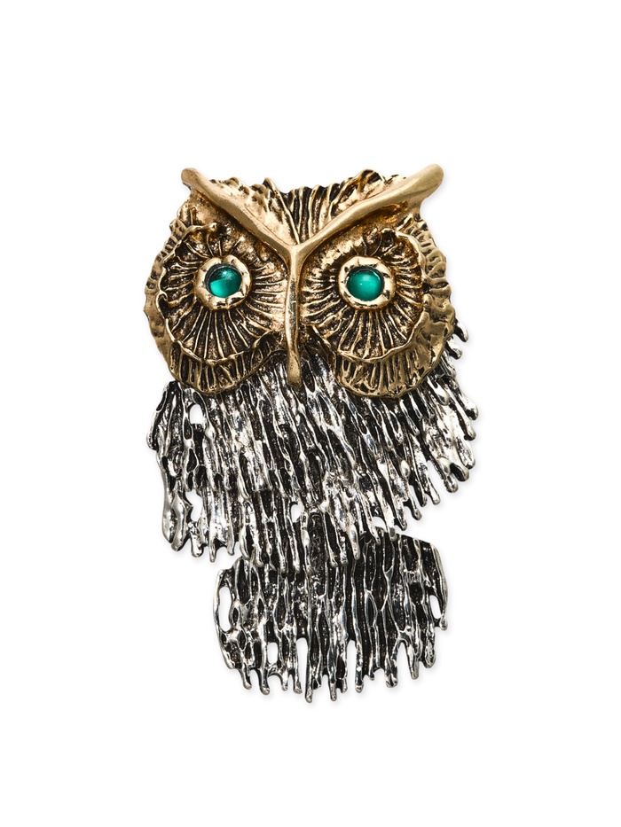 Брошь подвижная «Крупная Сова», разноцветная - Фото 1