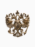 Брошь «Герб Российской Федерации», зелёная в чернёном золоте - Фото 2