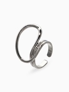 Кольцо металл «Спираль», цвет серебро, безразмерное - фото 68180248