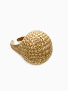 Кольцо металл «Шар сетка», цвет золото, безразмерное - фото 68180252