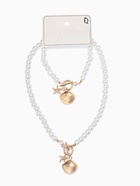 Набор 2 предмета: бусы. браслет «Жемчуг. Ракушка вонголе», L=18/42 см, №8, белый в золоте - Фото 7