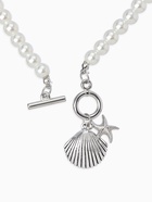 Набор 2 предмета: бусы. браслет «Жемчуг. Ракушка вонголе», L=18/42 см, №8, белый в серебре - Фото 4