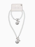 Набор 2 предмета: бусы. браслет «Жемчуг. Ракушка вонголе», L=18/42 см, №8, белый в серебре - фото 68180270