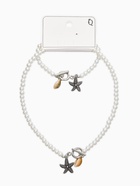 Набор 2 предмета: бусы. браслет «Жемчуг. Звезда», L=18/42 см, №6, белый в серебре - Фото 6