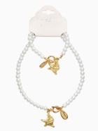 Набор 2 предмета: бусы. браслет «Жемчуг. Ракушка», L=18/42 см, №8, белый в золоте - Фото 3