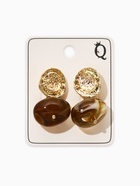 Серьги акрил «Тренд», коричневые в золоте - Фото 4