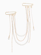 Булавки «Жемчужный аксельбант», пластик, белые в золоте - фото 68180311