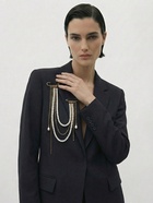 Булавки «Жемчужный аксельбант», пластик, белые в золоте - фото 68180310