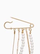 Булавки «Жемчужный аксельбант», пластик, белые в золоте - фото 68180312