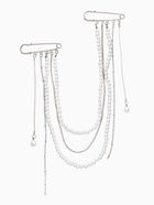 Булавки «Жемчужный аксельбант», пластик, белые в серебре - фото 68180314