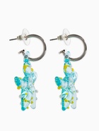 Серьги из стекла «Море. Звезда», голубые в серебре - фото 68180327