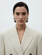 Серьги кольца «Жемчужная россыпь», белые в серебре - Фото 3