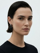 Серьги с подвесками «Сияние вечера» сердце, чёрные в серебре - фото 68180364