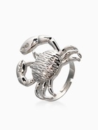 Кольцо «Краб», металл, безразмерное, цвет серебро - фото 68180369