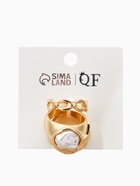 Набор колец «Новый стиль. Жемчуг и Цепь», 3 шт. размер МИКС, белый в золоте - фото 68761217