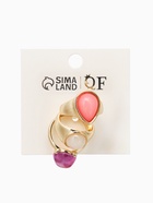 Набор колец «Новый стиль. кабошоны», 3 шт. размер МИКС, розовый в золоте - фото 68180423