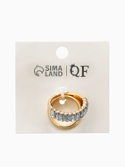 Набор колец «Новый стиль. Дорожка», 3 шт. размер МИКС, белый в золоте - фото 68180428