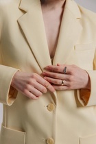 Набор колец «Новый стиль. Дорожка», 3 шт. размер МИКС, белый в золоте - Фото 7