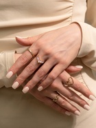 Набор колец «Новый стиль. Сердца и Бесконечность», 5 шт. размер МИКС, бело-розовый в золоте - Фото 7