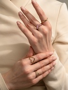 Набор колец «Новый стиль. Сердца и Бесконечность», 5 шт. размер МИКС, бело-розовый в золоте - Фото 8