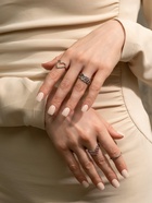 Набор колец «Новый стиль. Сердца и Бесконечность», 5 шт. размер МИКС, бело-розовый в серебре - Фото 7