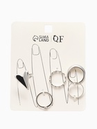 Набор колец «Новый стиль. Сердечки», 5 шт. размер МИКС, цвет серебро - фото 68180453