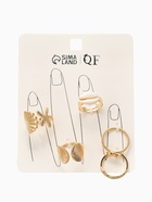 Набор колец 5 шт "Новый стиль" море, размер МИКС, цвет белый в золоте - Фото 5