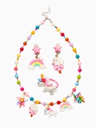 Набор детских украшений «Выбражулька. Единорог», сладости, 3 предмета: клипсы, кольцо, бусы - фото 68180570