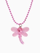 Набор детских украшений «Выбражулька. Стрекоза», 2 предмета: кулон, пусеты, розовый - фото 68180598